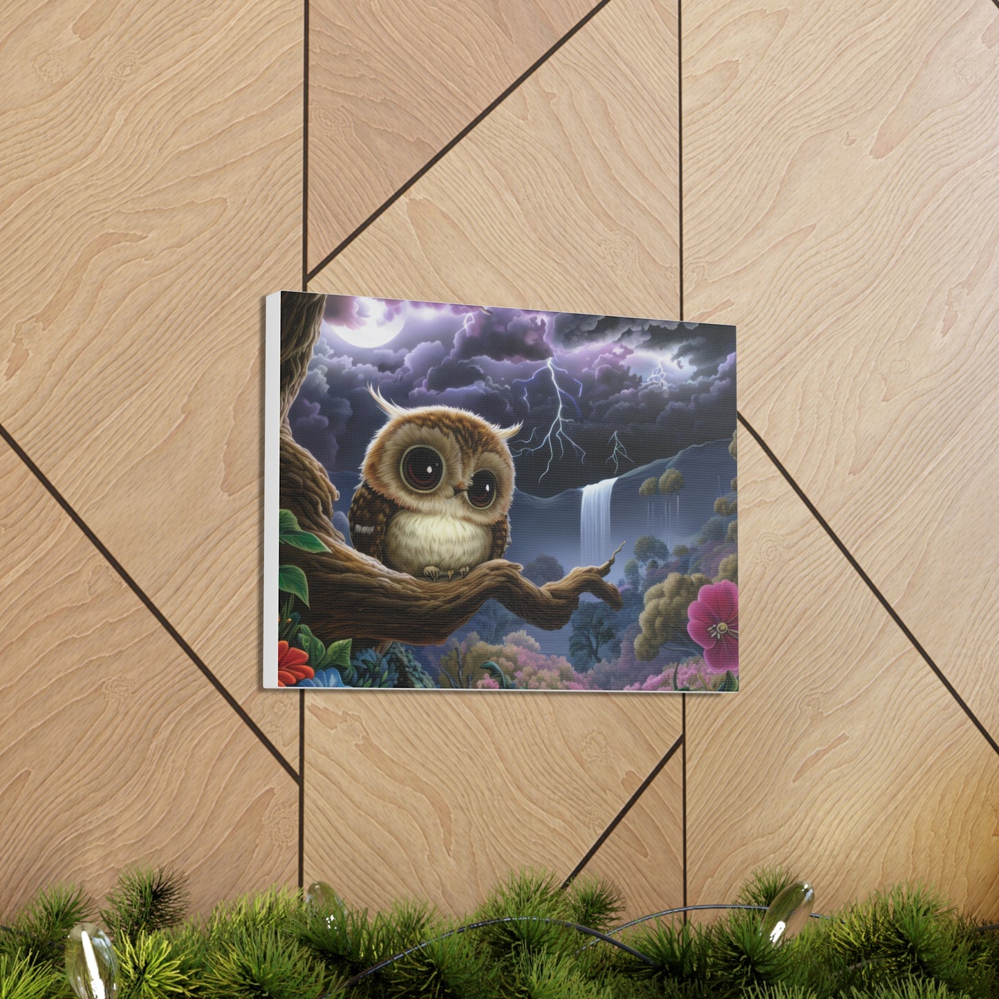 Rhode Island Owl - Canvas Wall Art