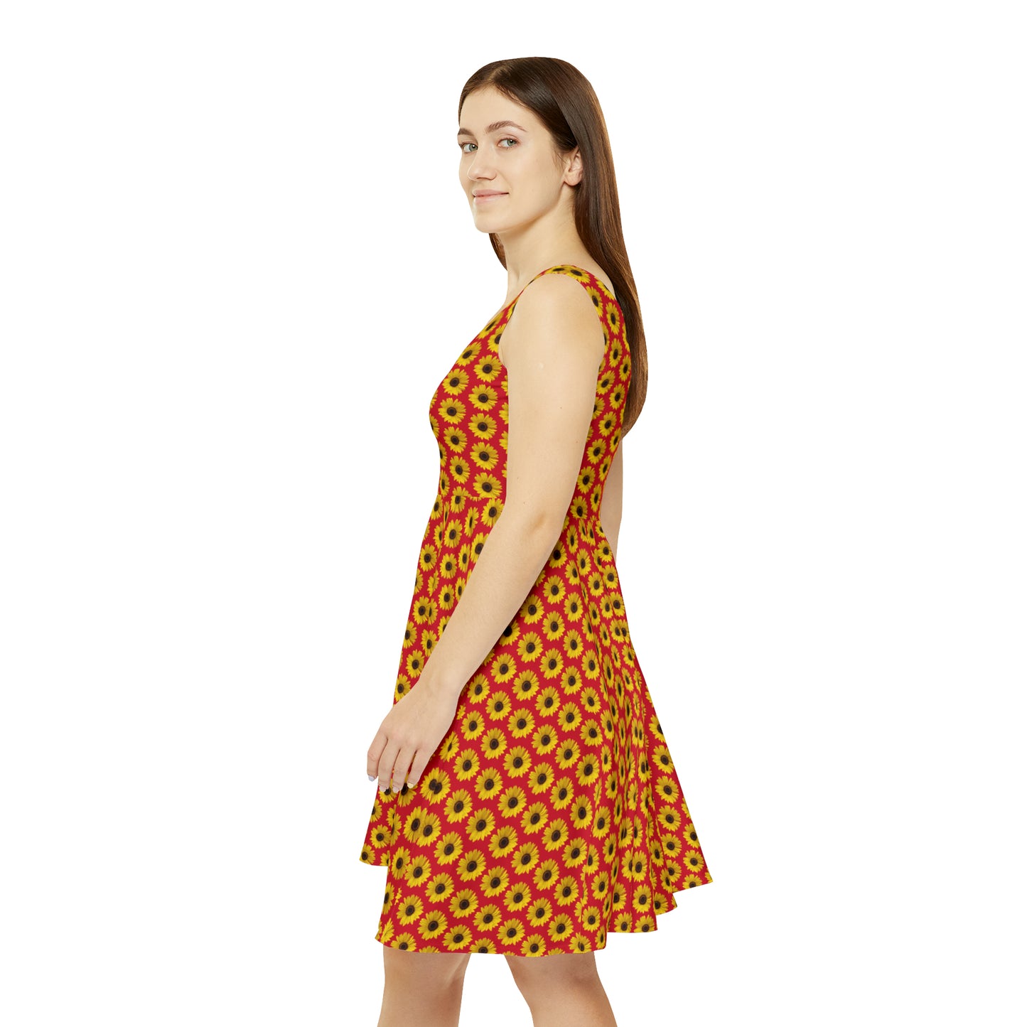 Sunflower Red Skater Dress