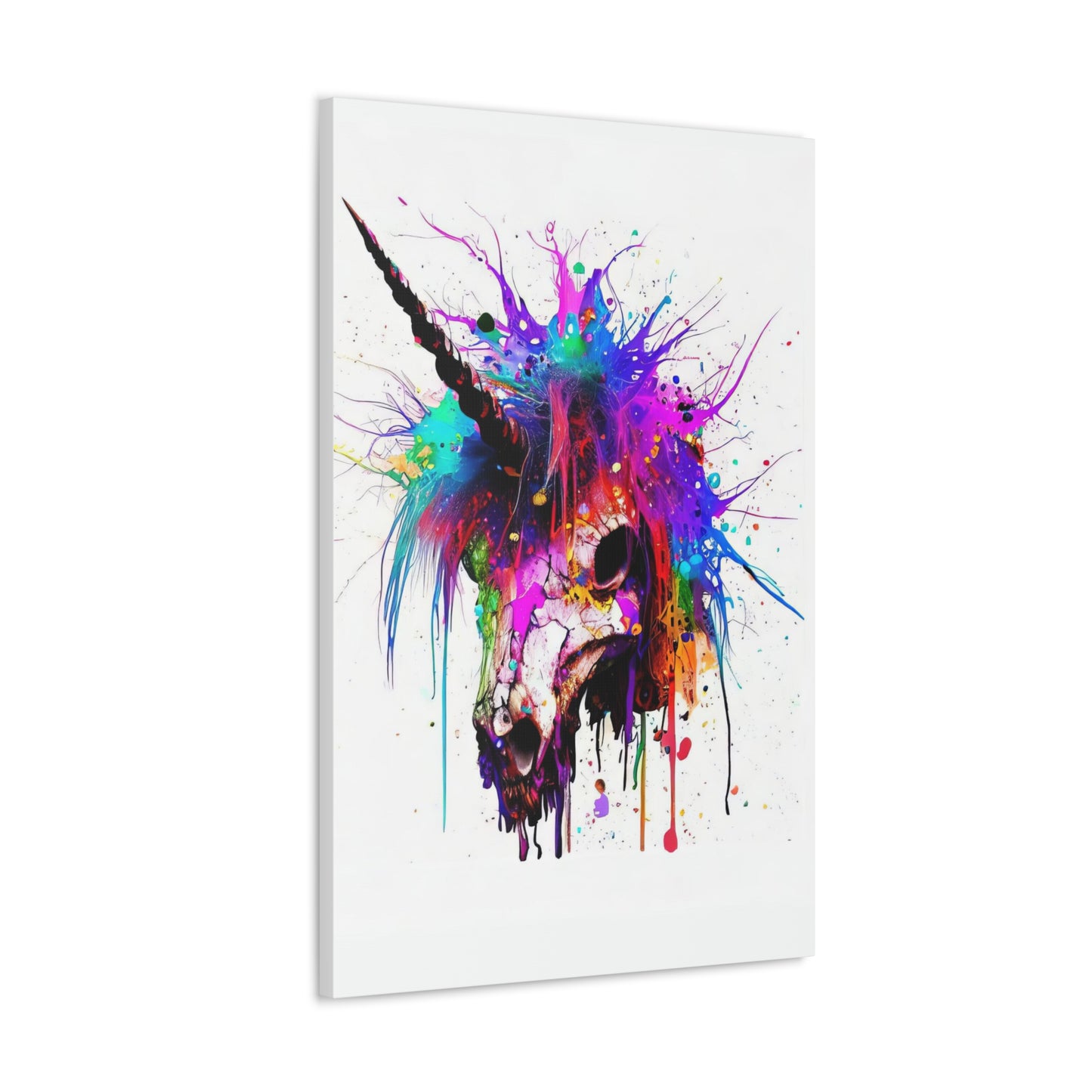 Unicorn Skull - Canvas Wall Art