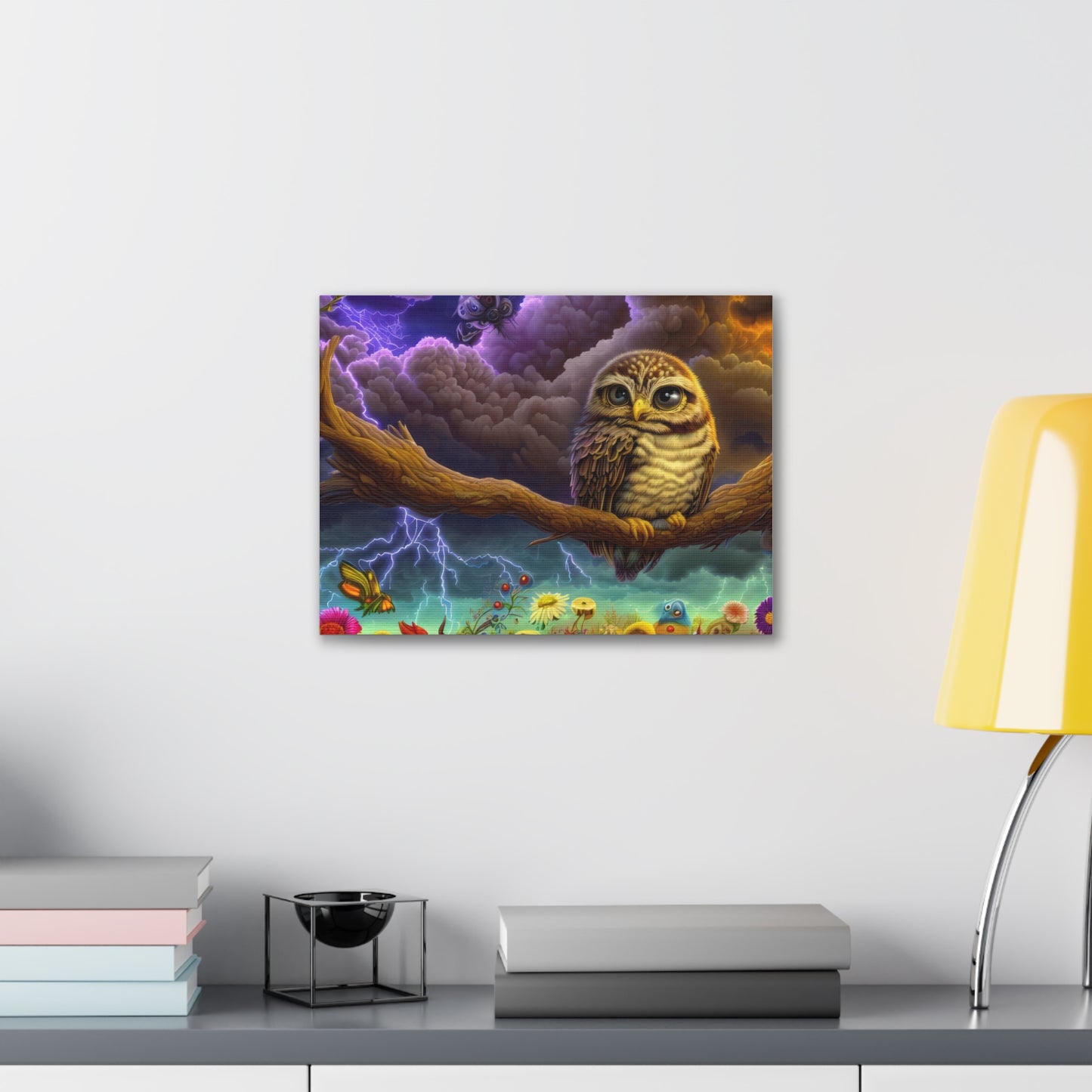 West Virginia Owl - Canvas Wall Art