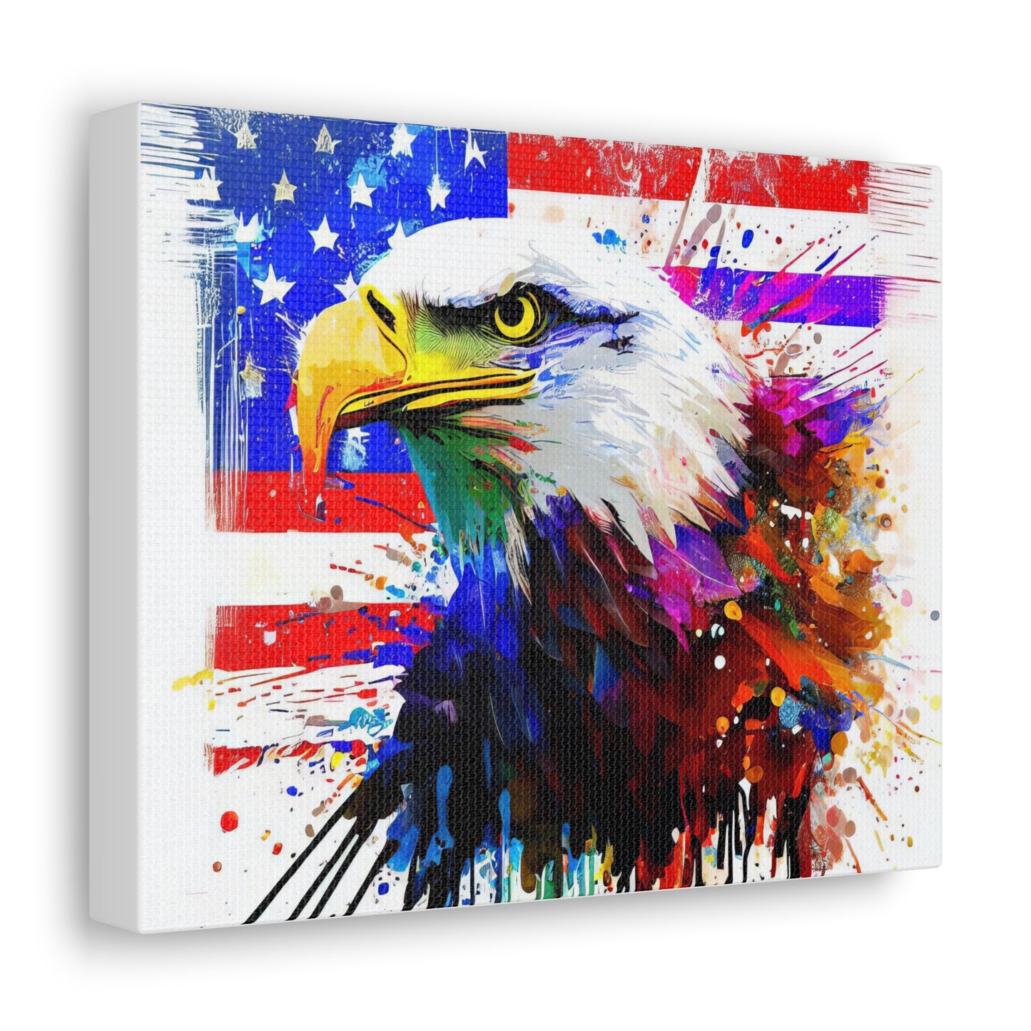 American Eagle Flag  - Canvas Wall Art