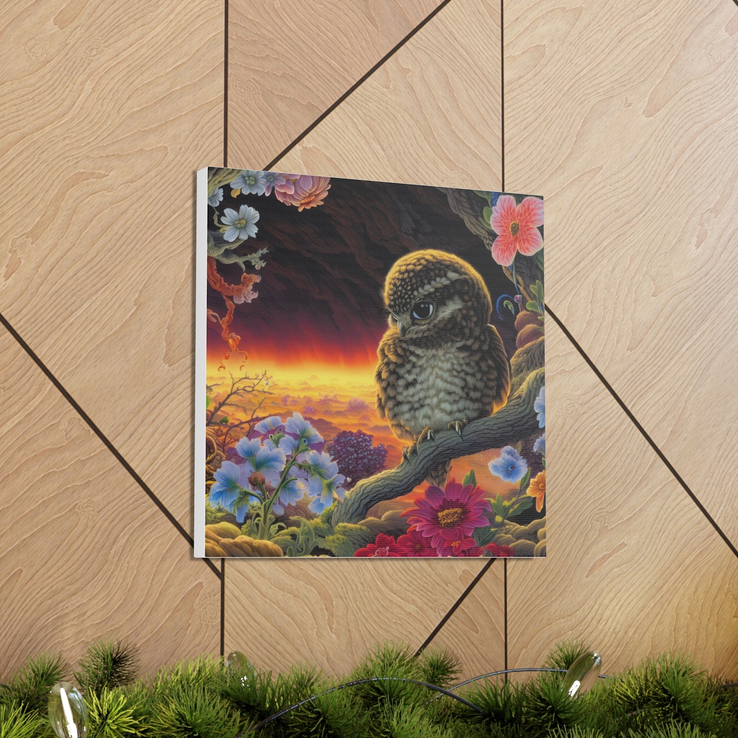 New Jersey Owl - Canvas Wall Art