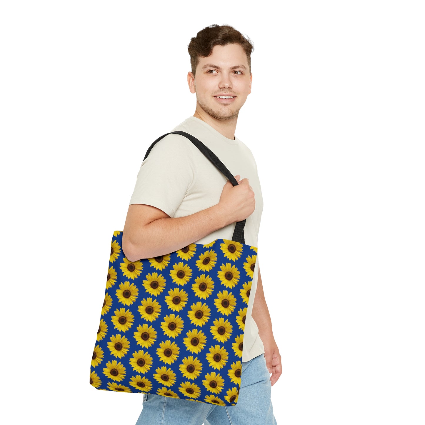 Sunflower Blue Tote Bag