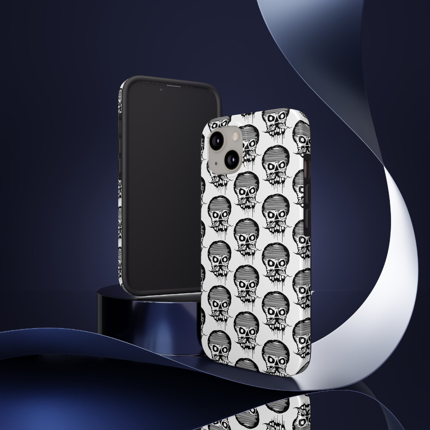 Skull White Tough Phone Case