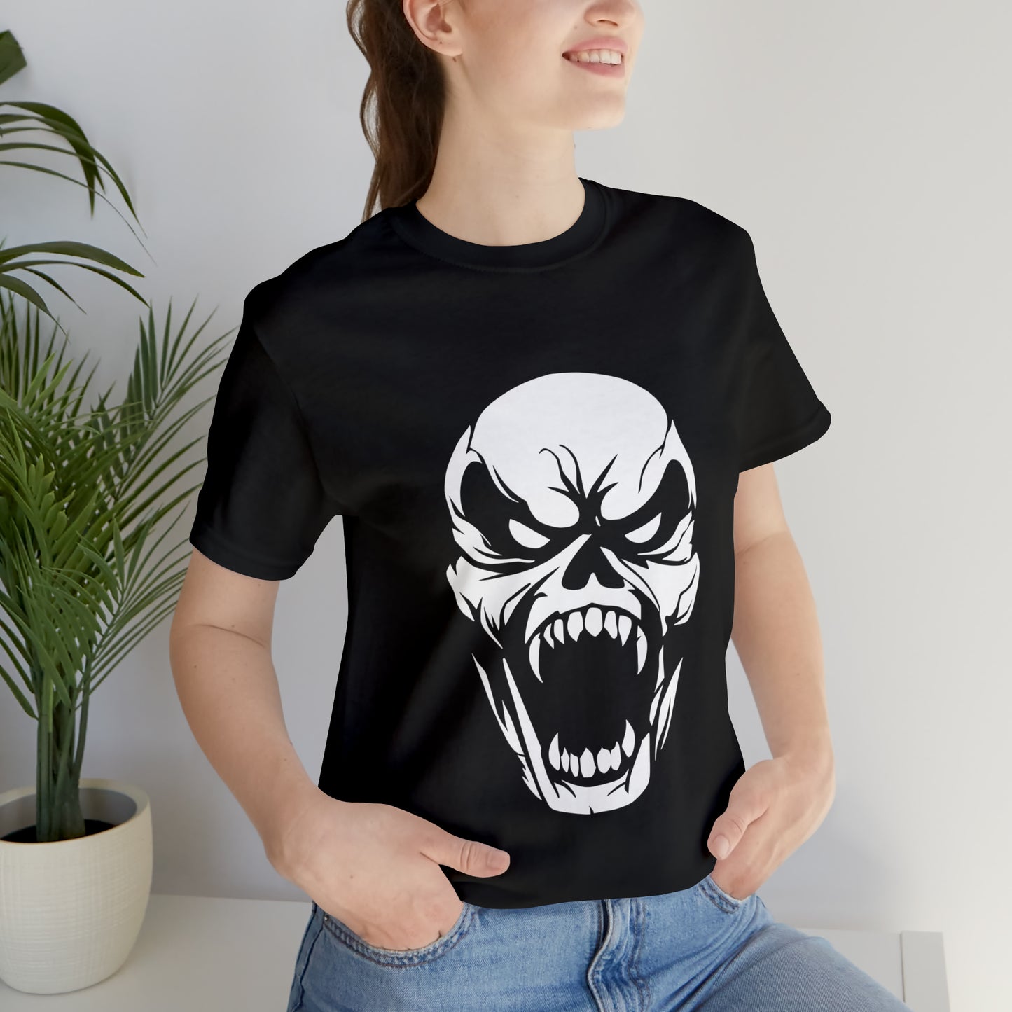 Wild Skull  Unisex Jersey Short Sleeve Tee