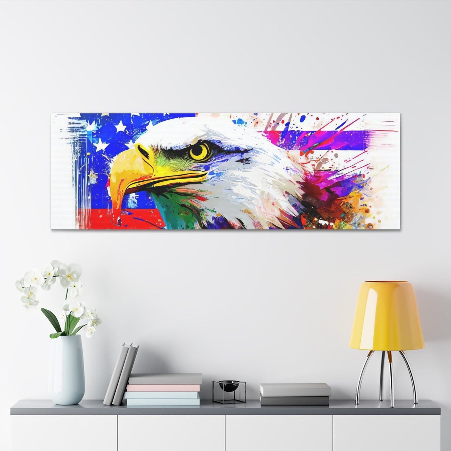 American Eagle Flag  - Canvas Wall Art