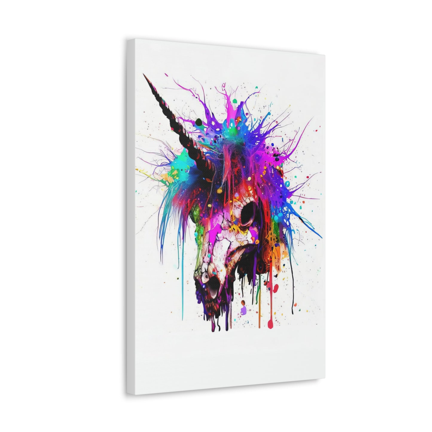 Unicorn Skull - Canvas Wall Art