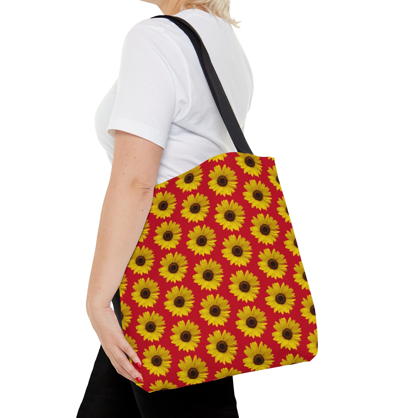 Sunflower Red Tote Bag