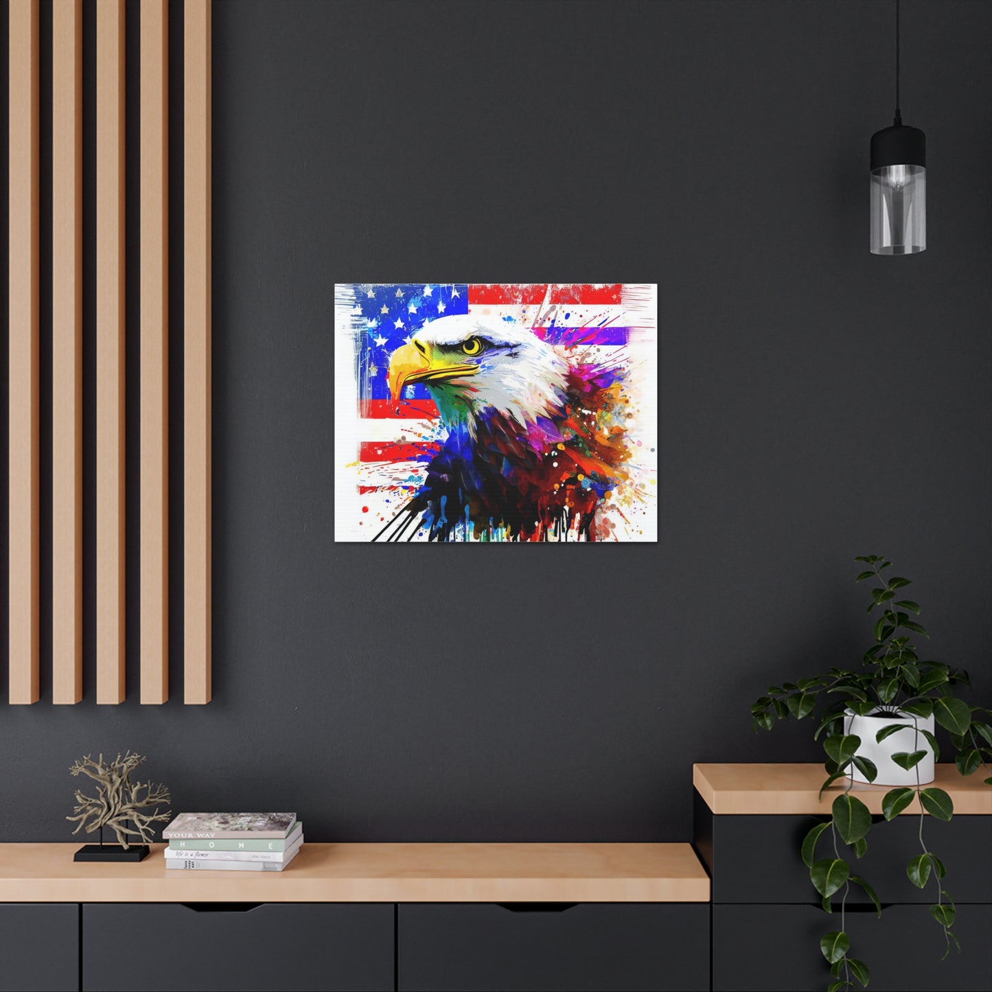 American Eagle Flag  - Canvas Wall Art