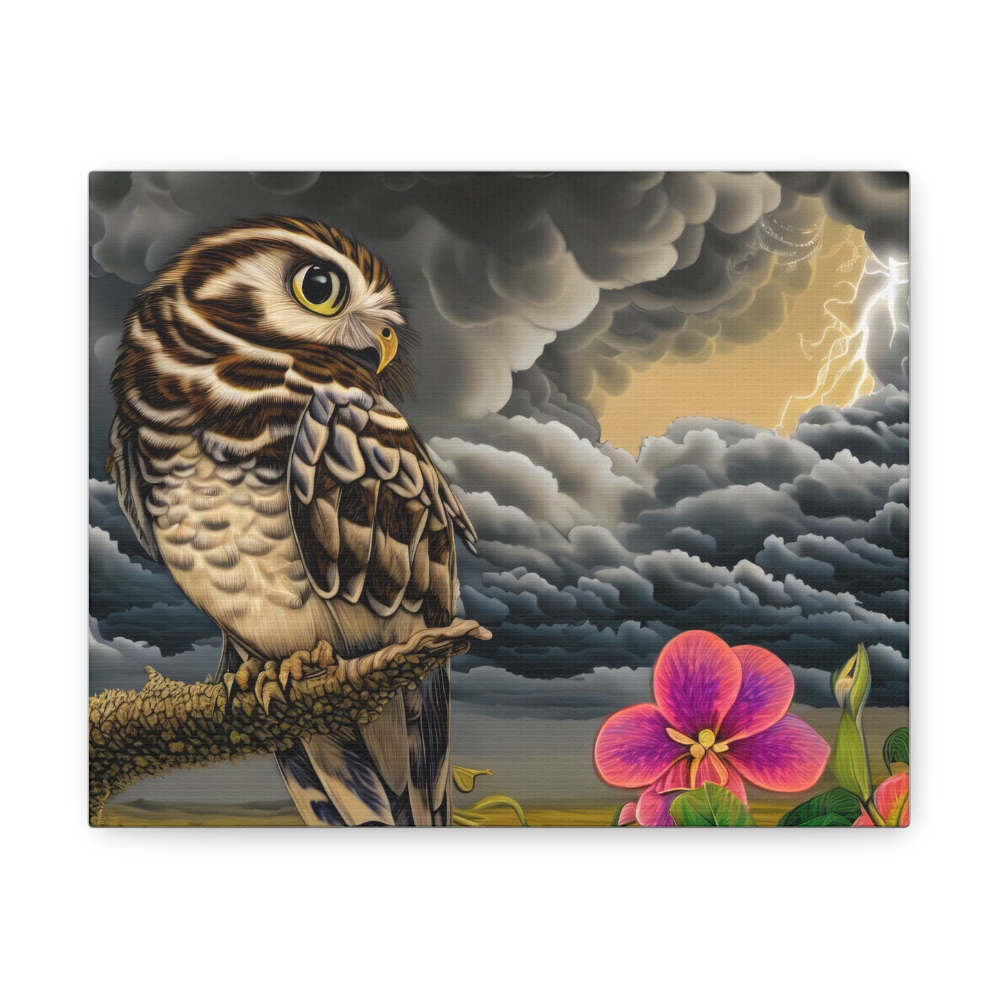 Hawaii Owl - Canvas Wall Art