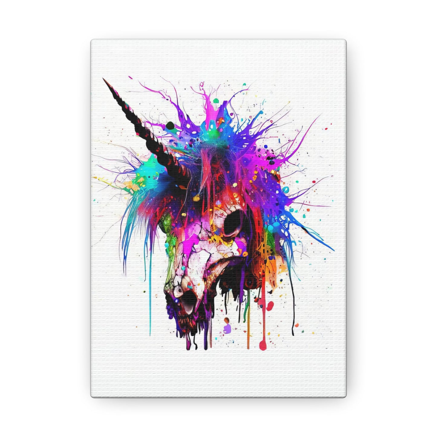 Unicorn Skull - Canvas Wall Art