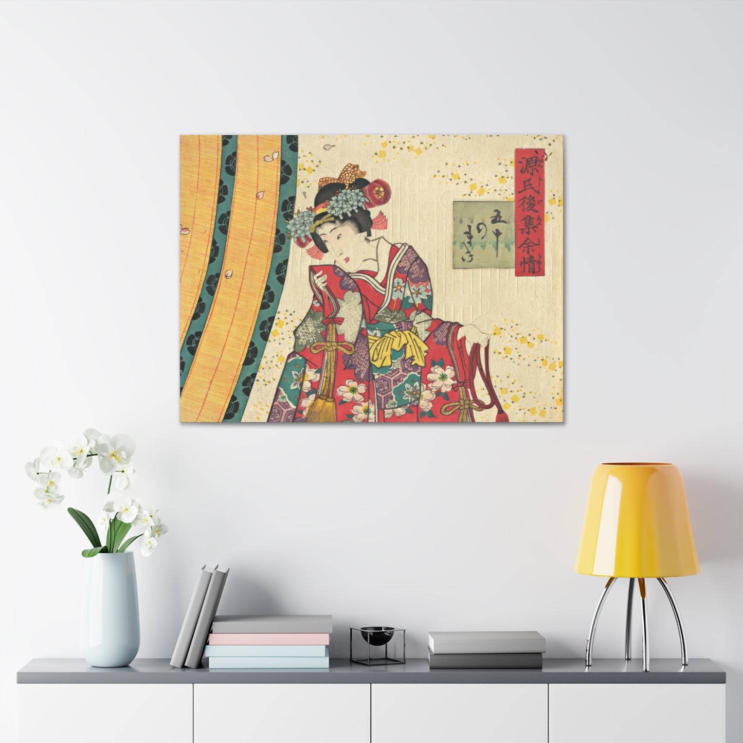 Utagawa Kunisada - Parody of the Third Princess and Kashiwagi Wall Art