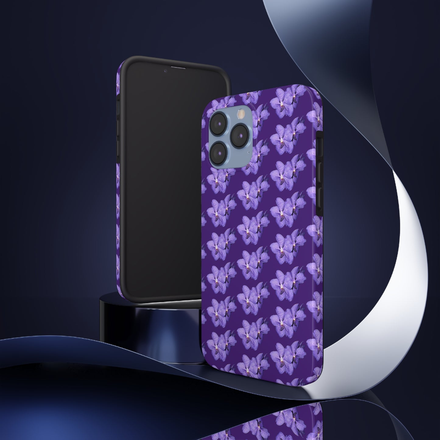 Blue Orchid Purple Tough Phone Case