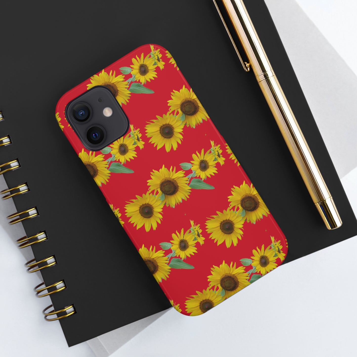 Sunflower Cluster RedTough Phone Case