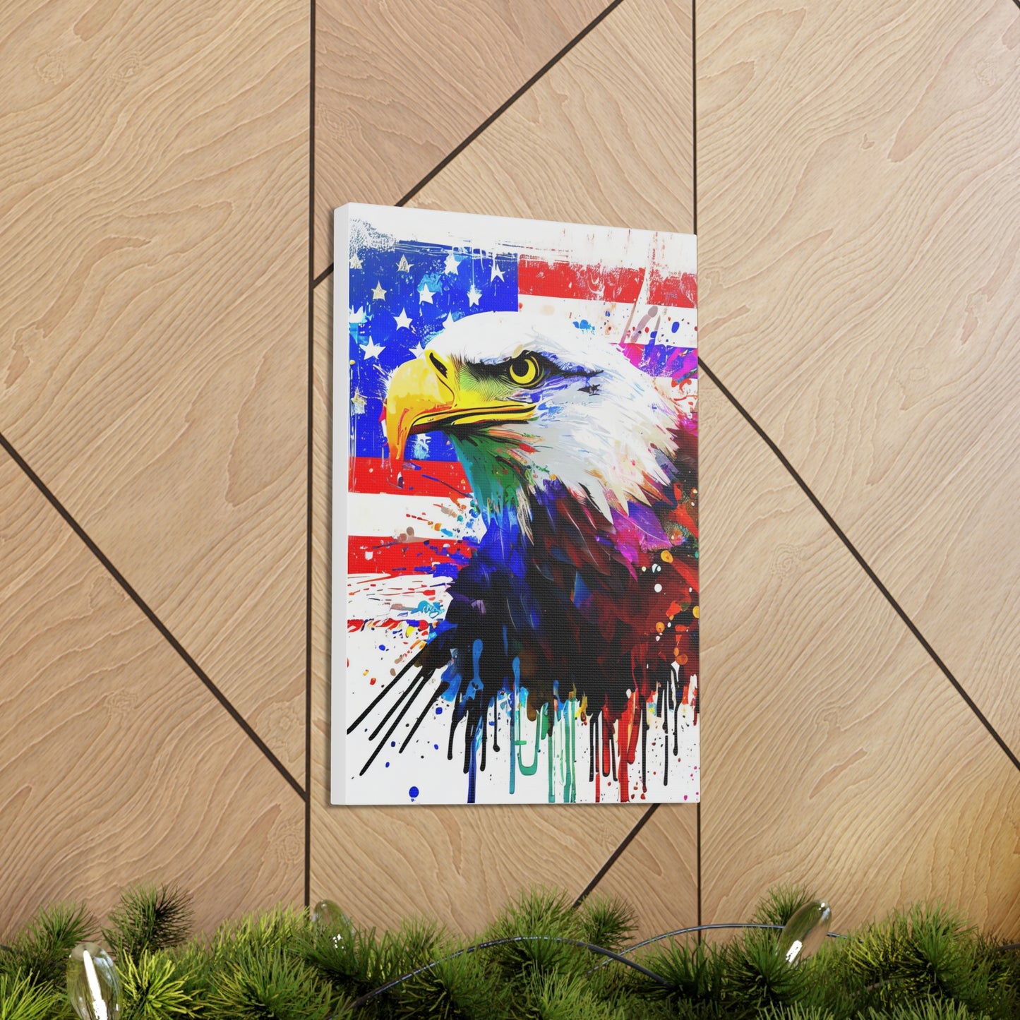 American Eagle Flag  - Canvas Wall Art