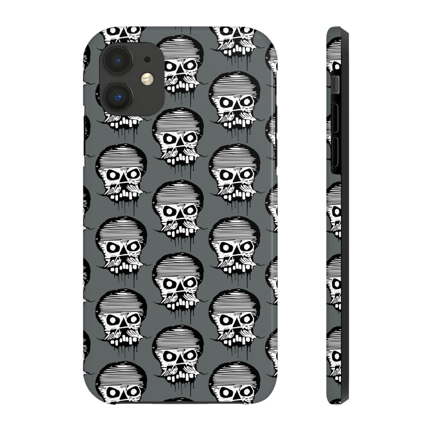 Skull Grey Tough Phone Case