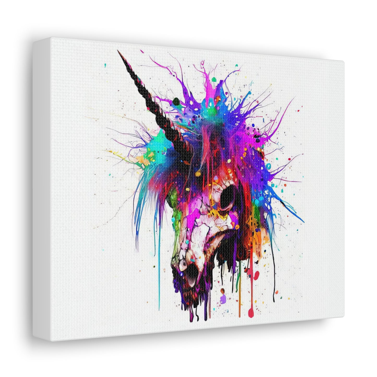 Unicorn Skull - Canvas Wall Art