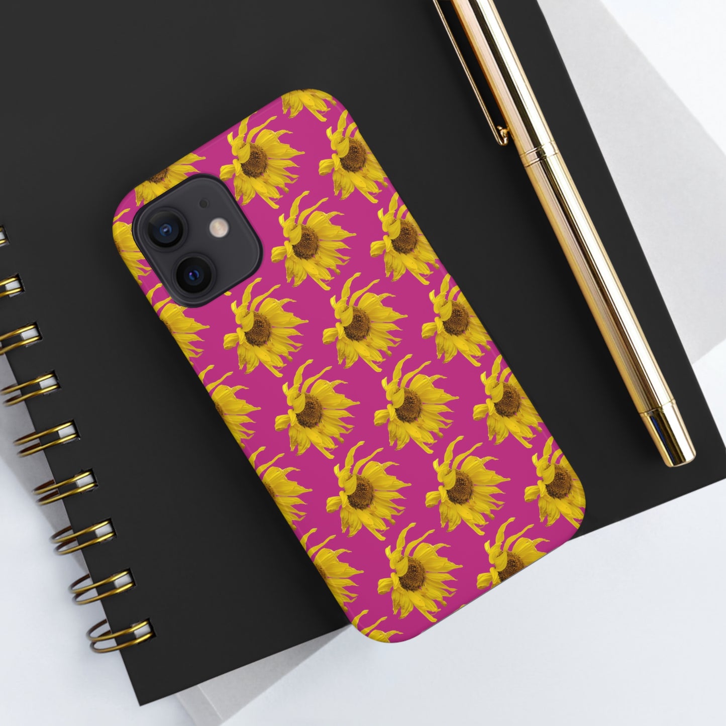 Fall Sunflower Pink Tough Phone Case