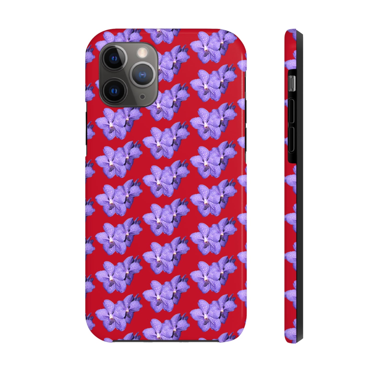 Blue Orchid Red Tough Phone Case