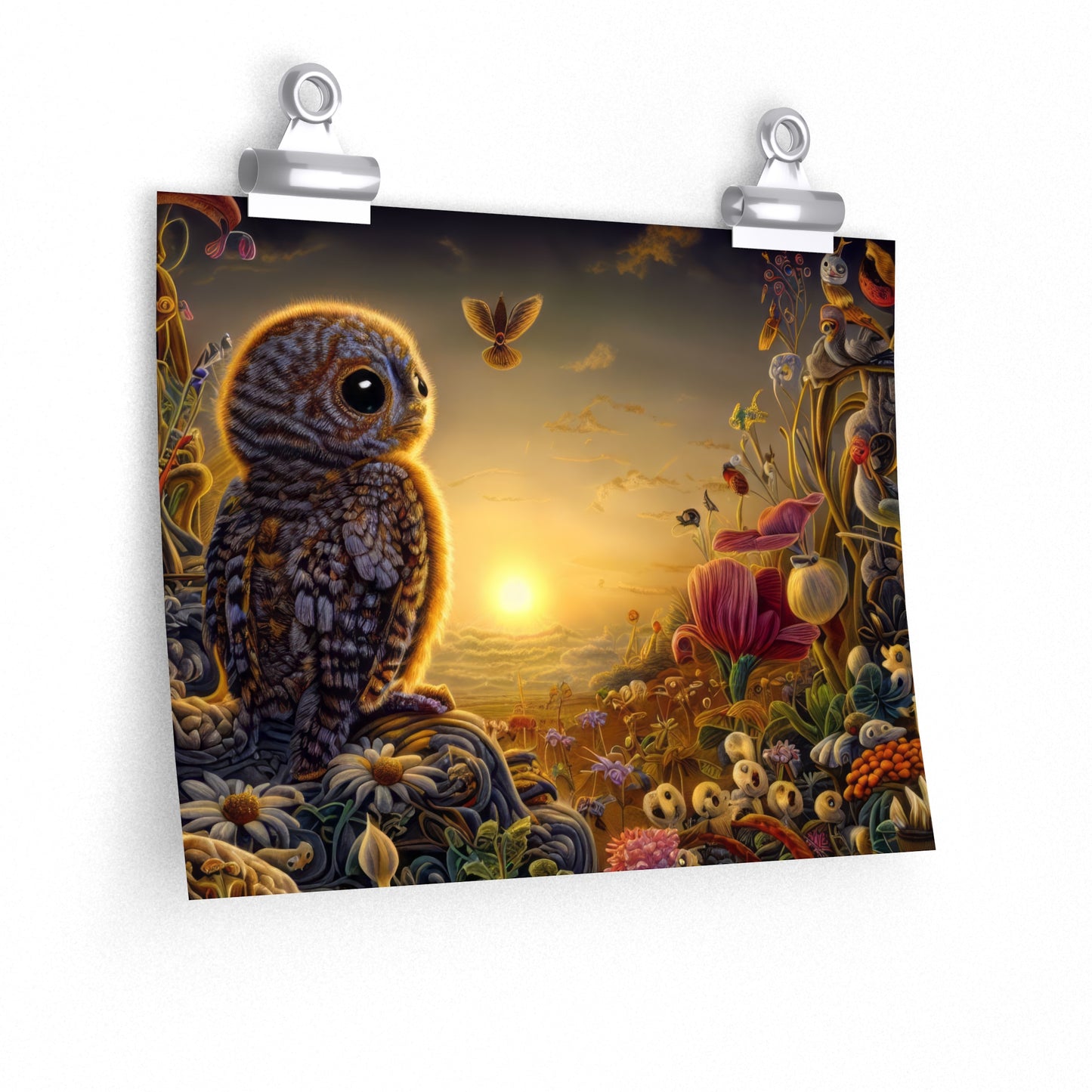 Ajax Owl - Premium Matte horizontal poster