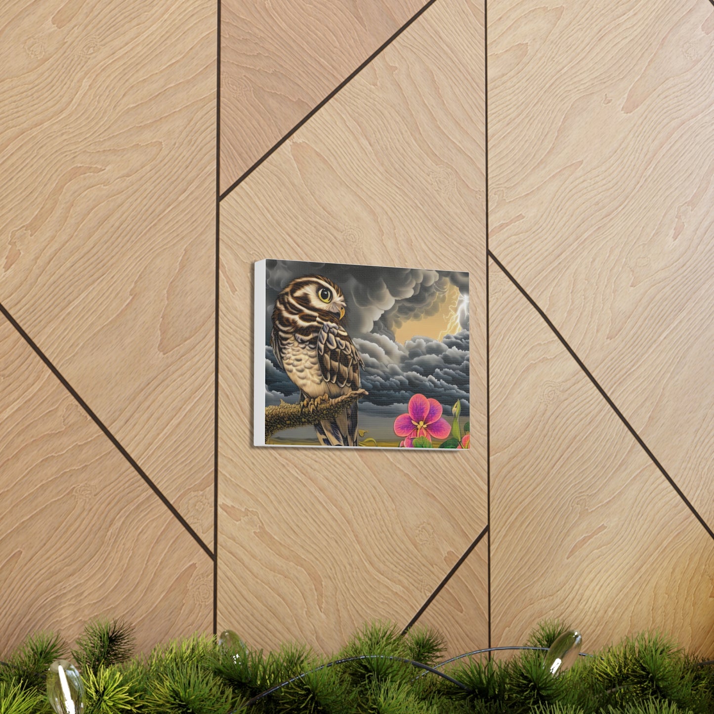 Hawaii Owl - Canvas Wall Art