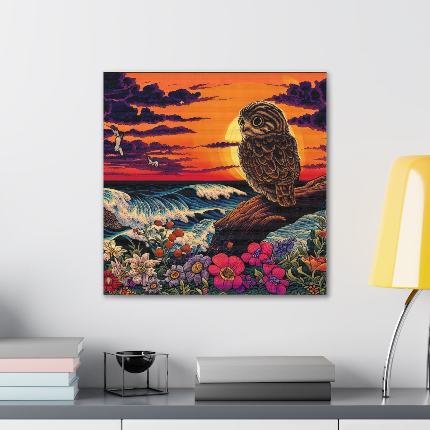 Wisconsin Owl  - Canvas Wall Art