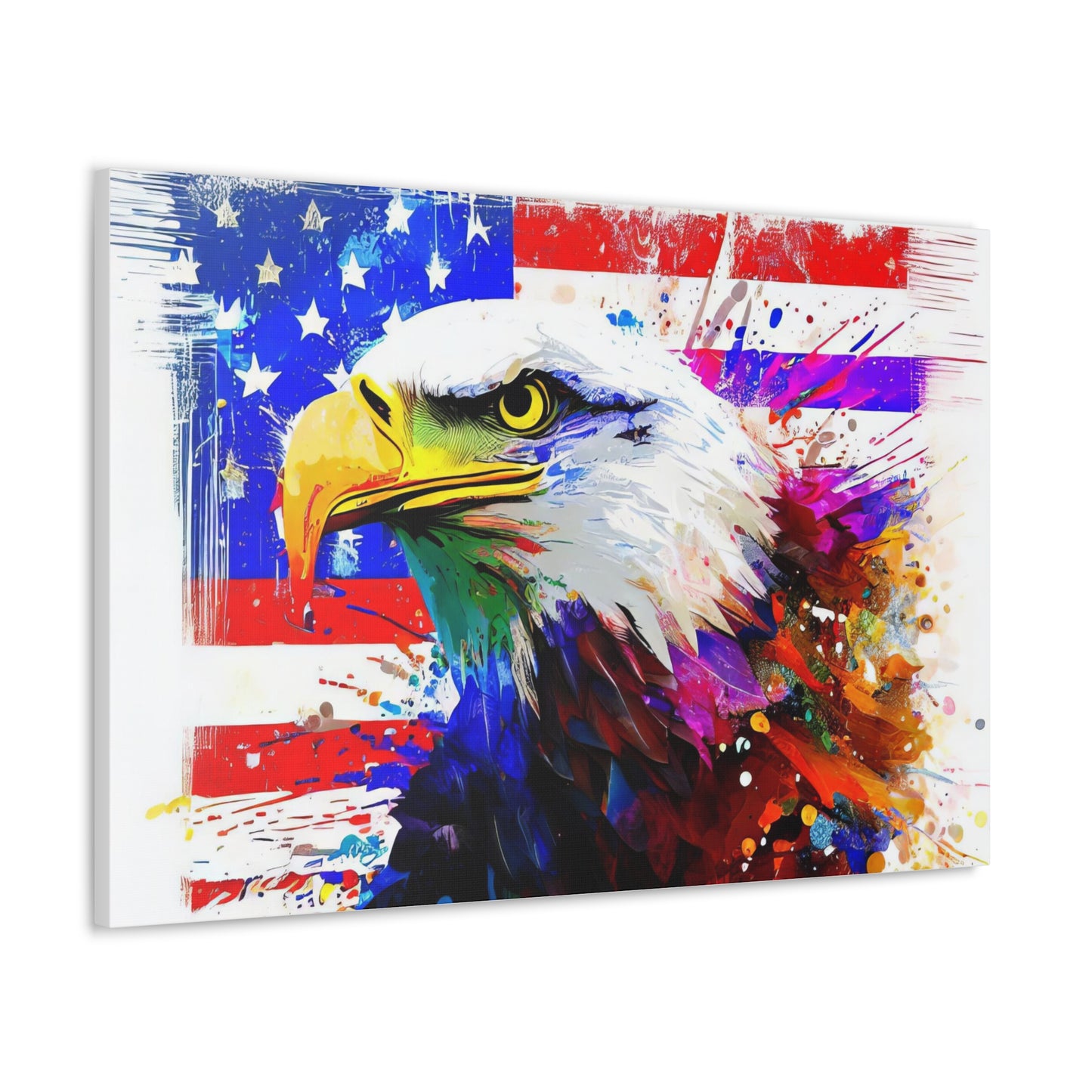 American Eagle Flag  - Canvas Wall Art