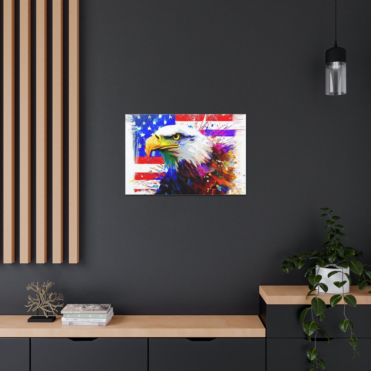 American Eagle Flag  - Canvas Wall Art