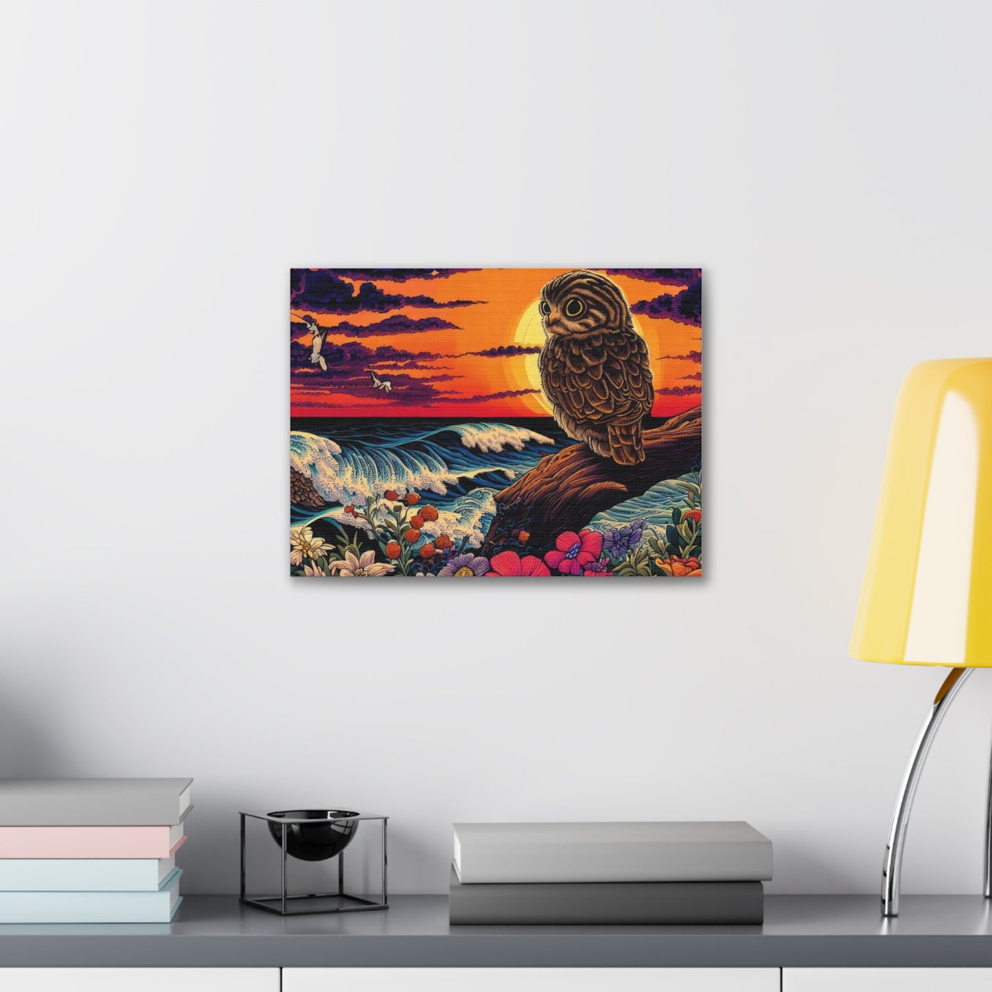 Wisconsin Owl  - Canvas Wall Art