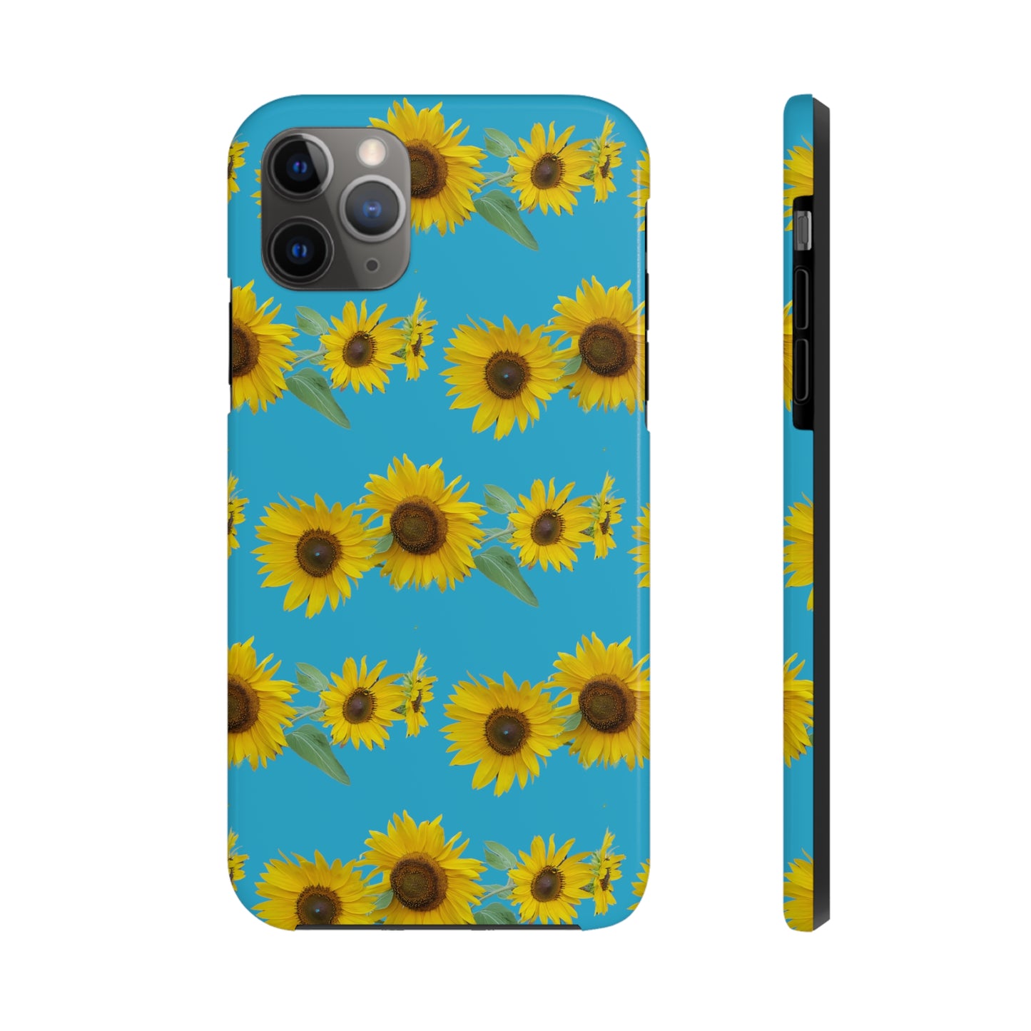 Sunflower Cluster Turquoise Tough Phone Case