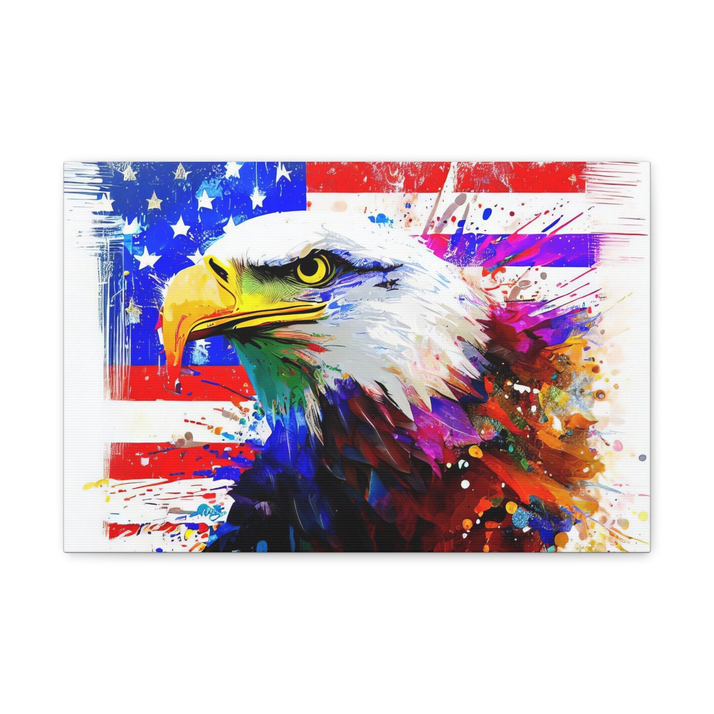 American Eagle Flag  - Canvas Wall Art