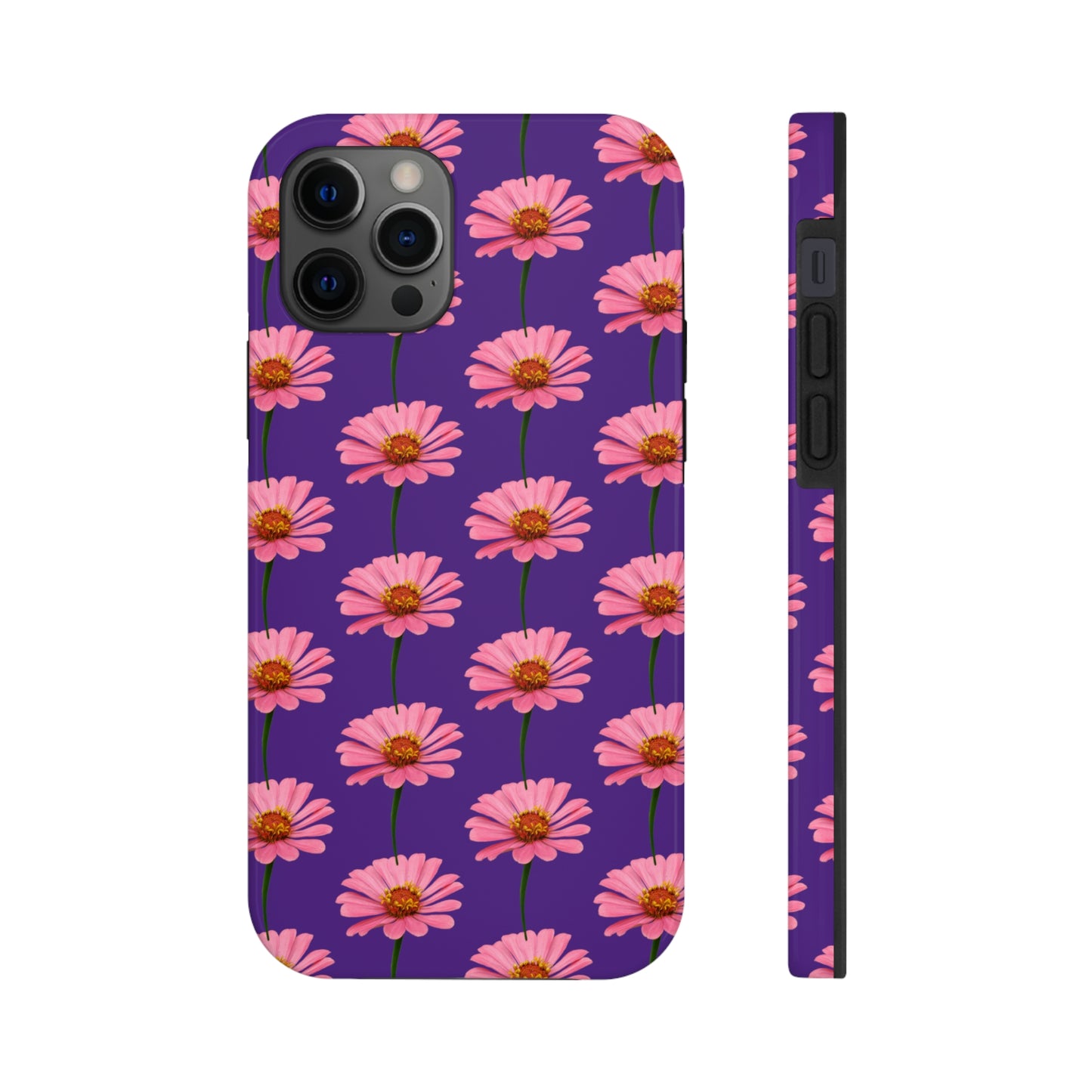 Pink Zinnia Purple Tough Phone Case