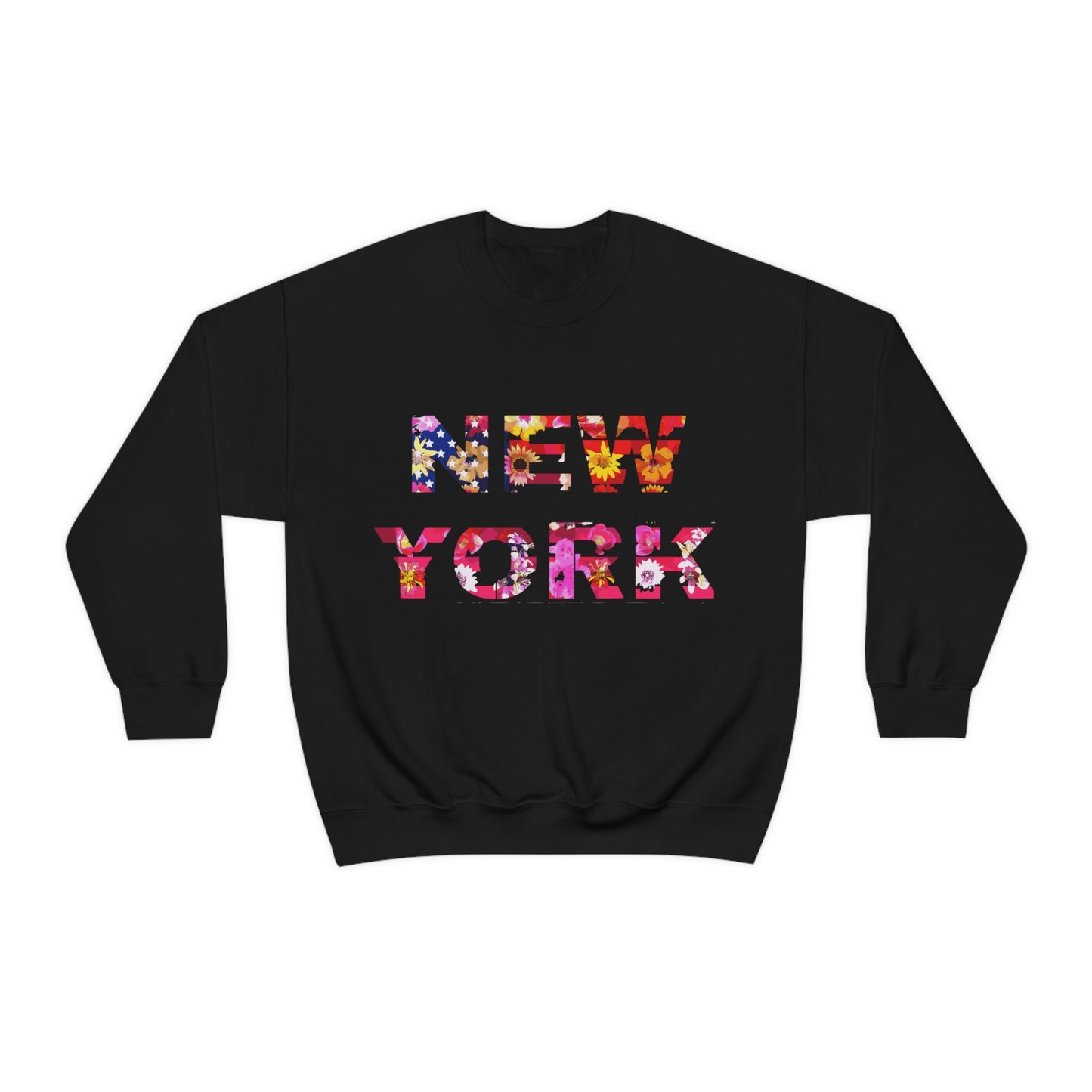 New York Floral Heavy Blend Sweatshirt