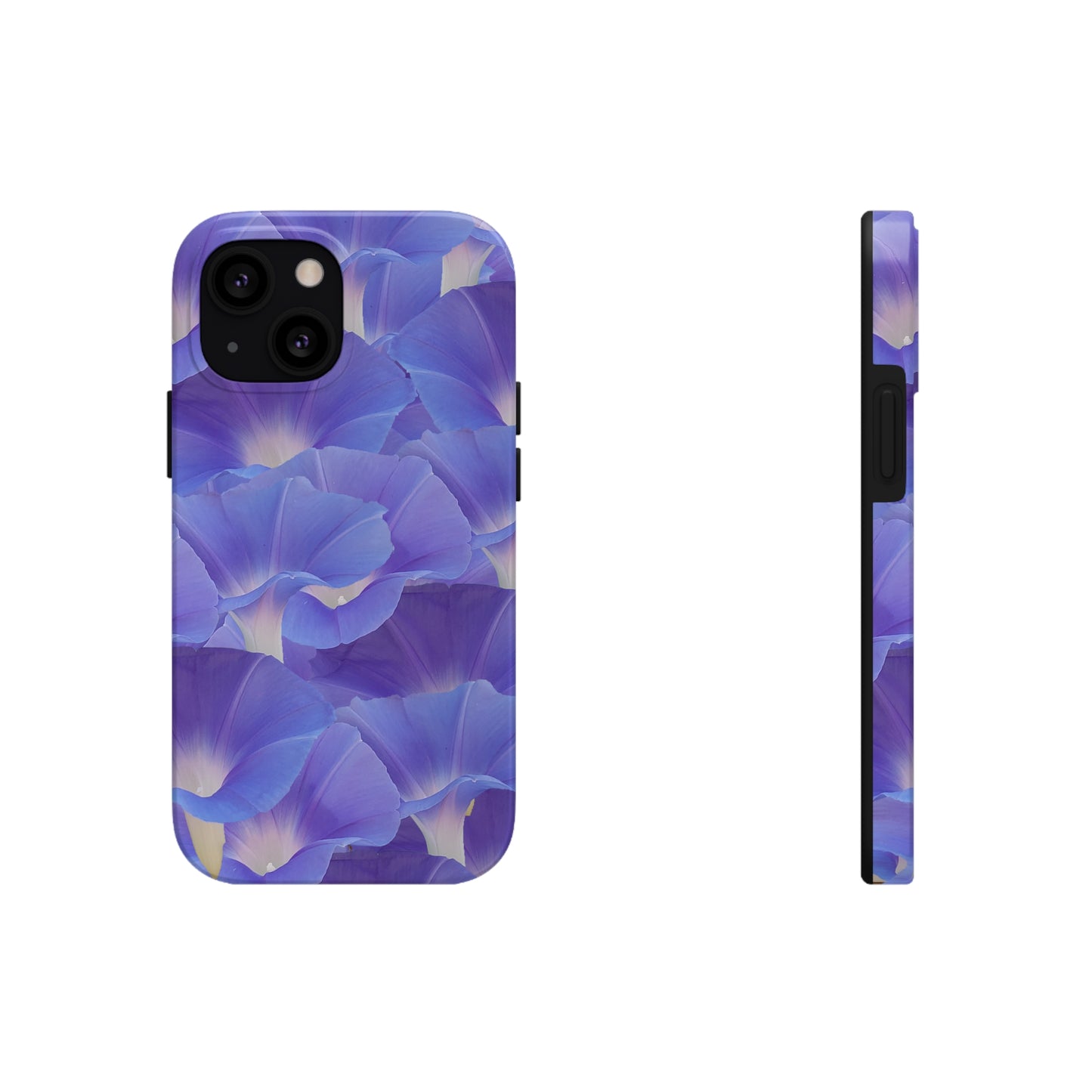 Blue Morning Glory Layers Tough Phone Case