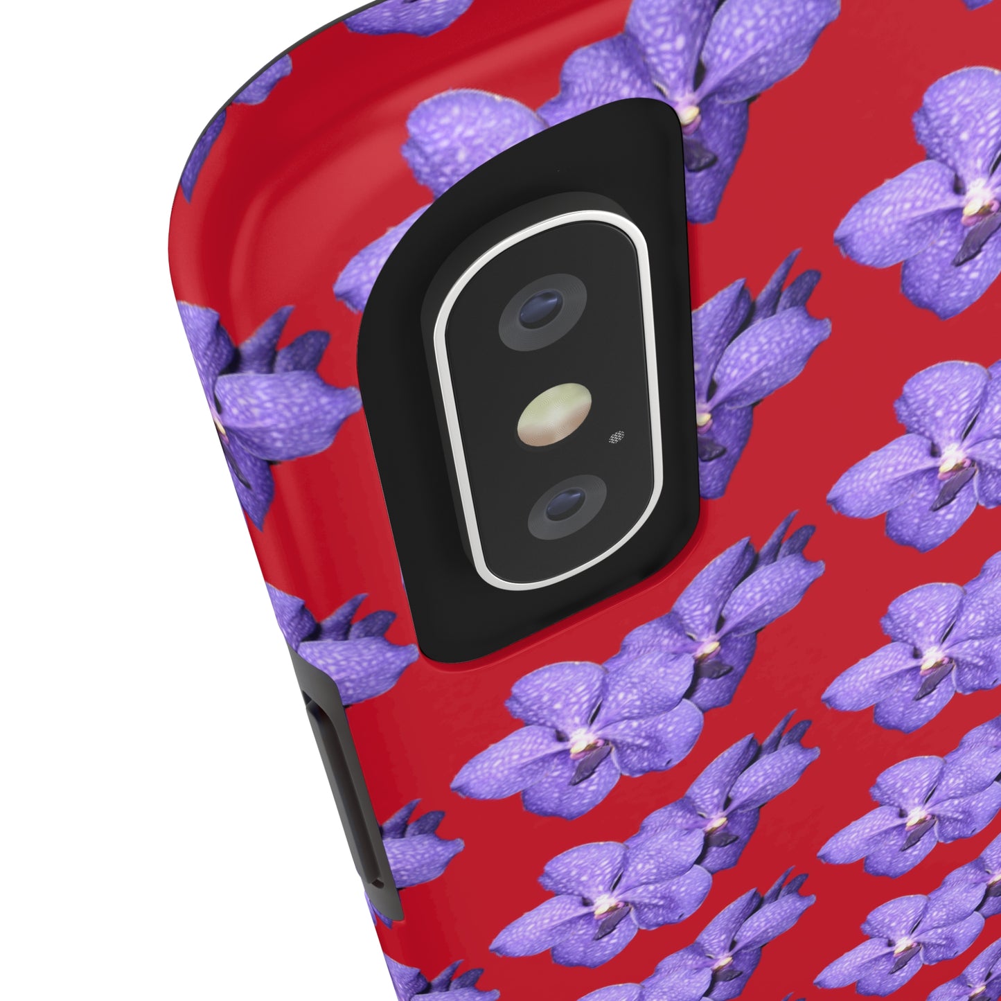 Blue Orchid Red Tough Phone Case