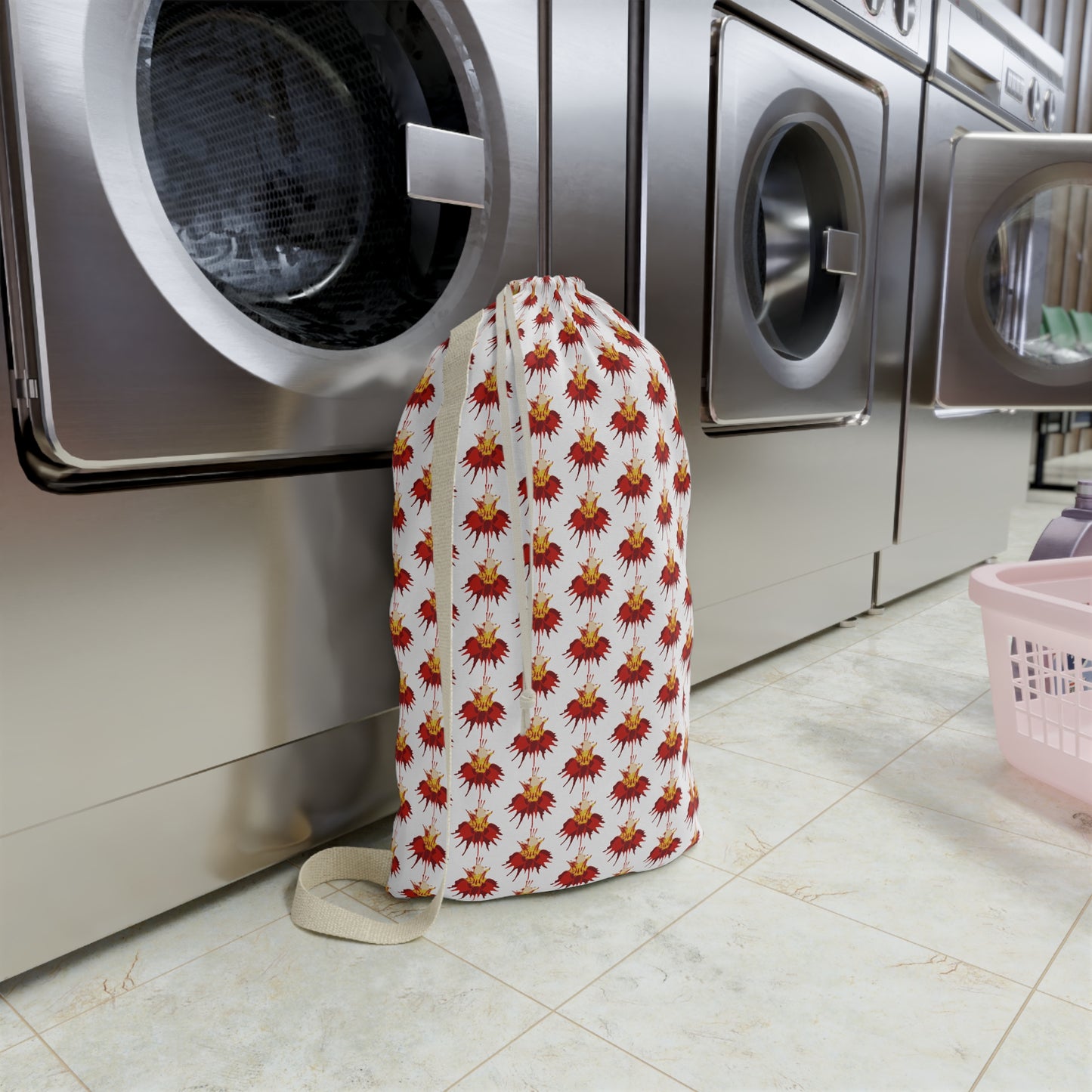 Orchid Sepal White Laundry Bag