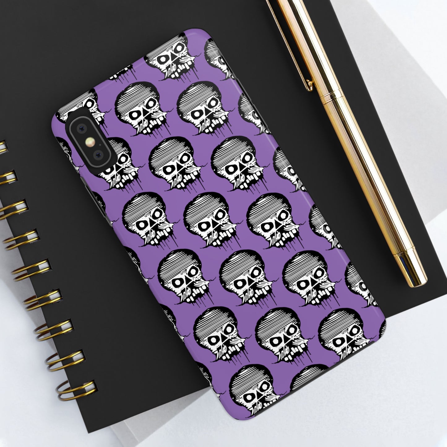 Skull Purple Tough Phone Case