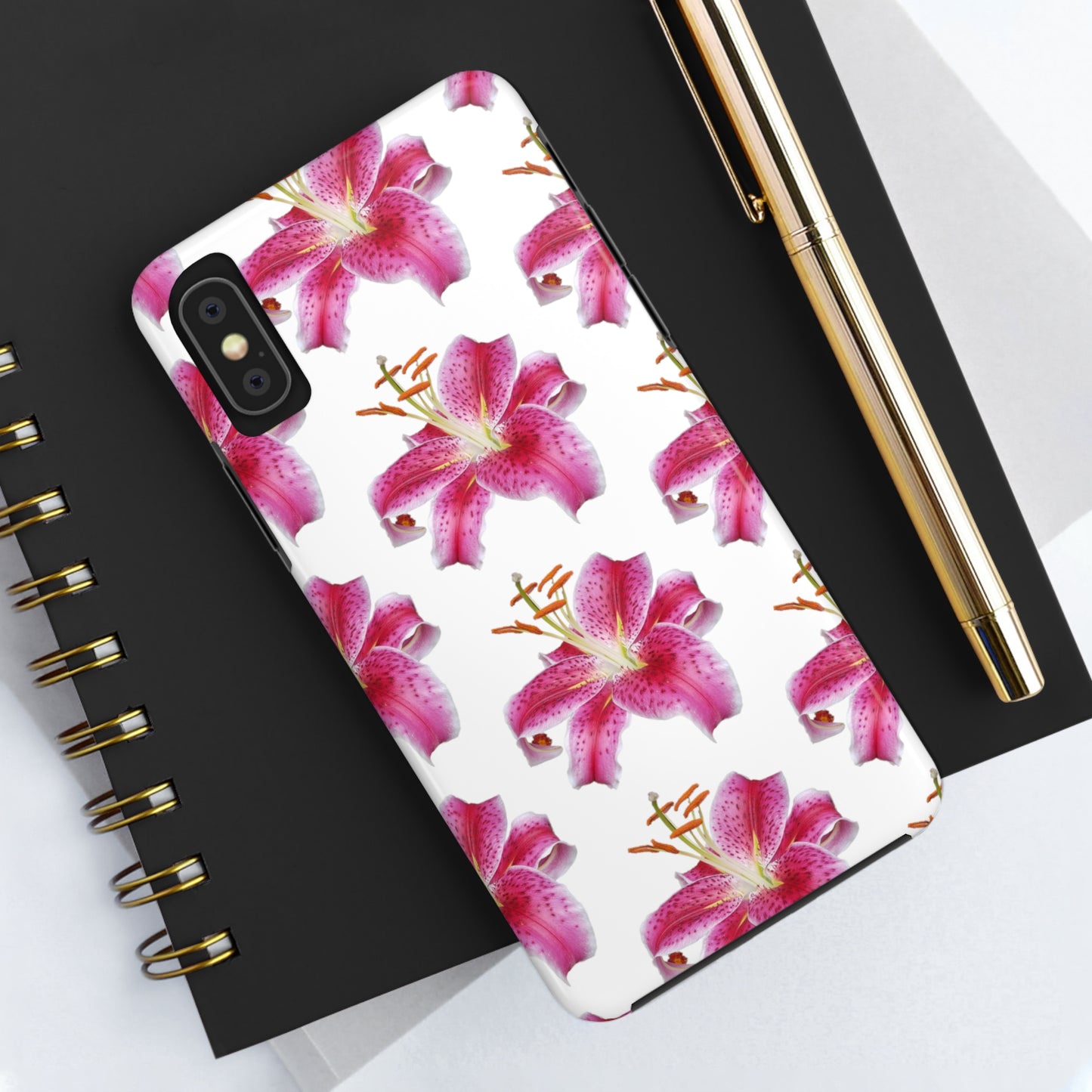 Stargazer Lily White Tough Phone Case