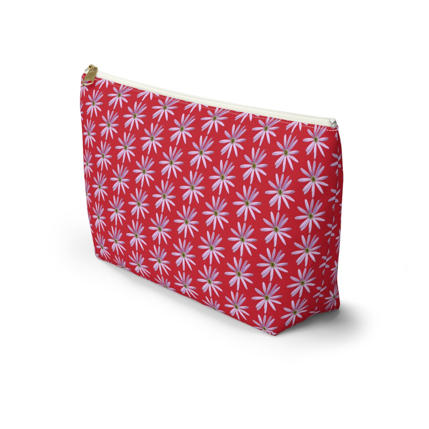 Aster Flower Accessory Pouch w T-bottom