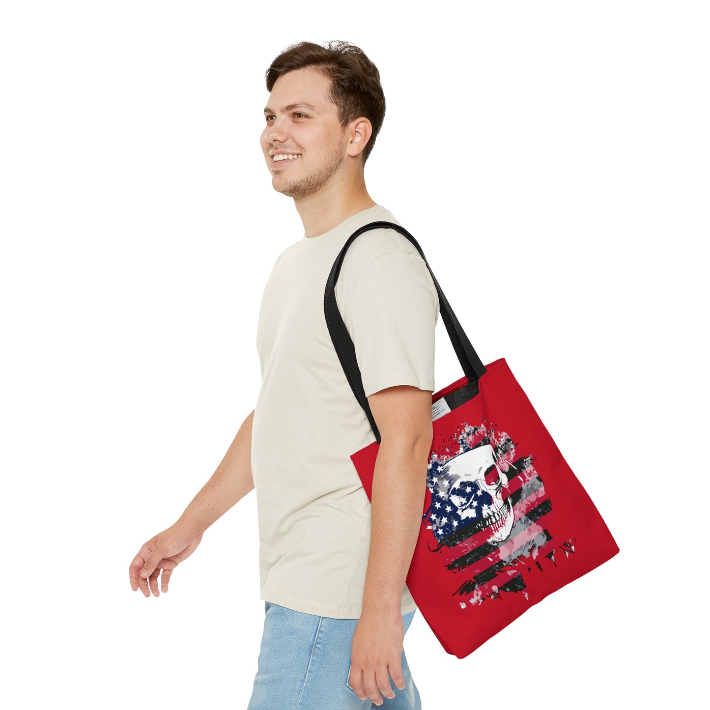 Skull and Flag Tote Bag