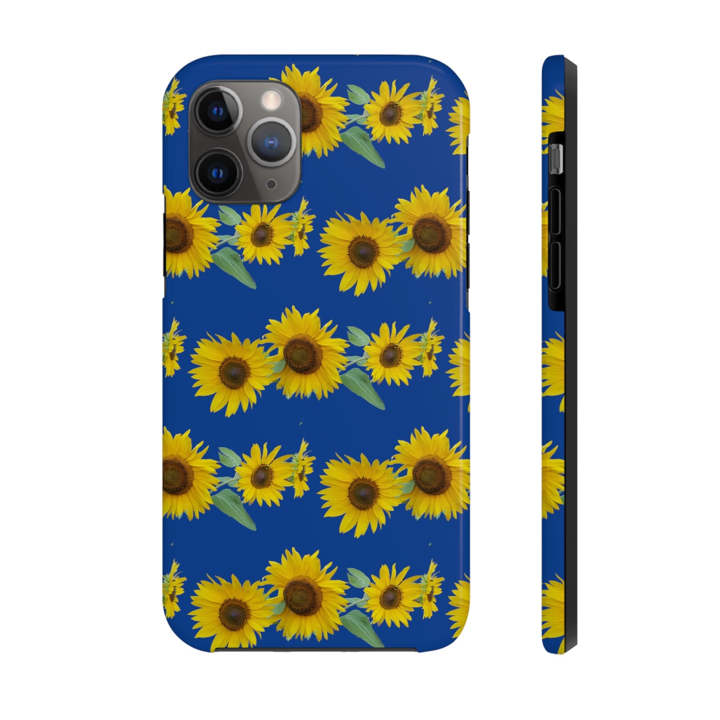 Sunflower Cluster Blue Tough Phone Case