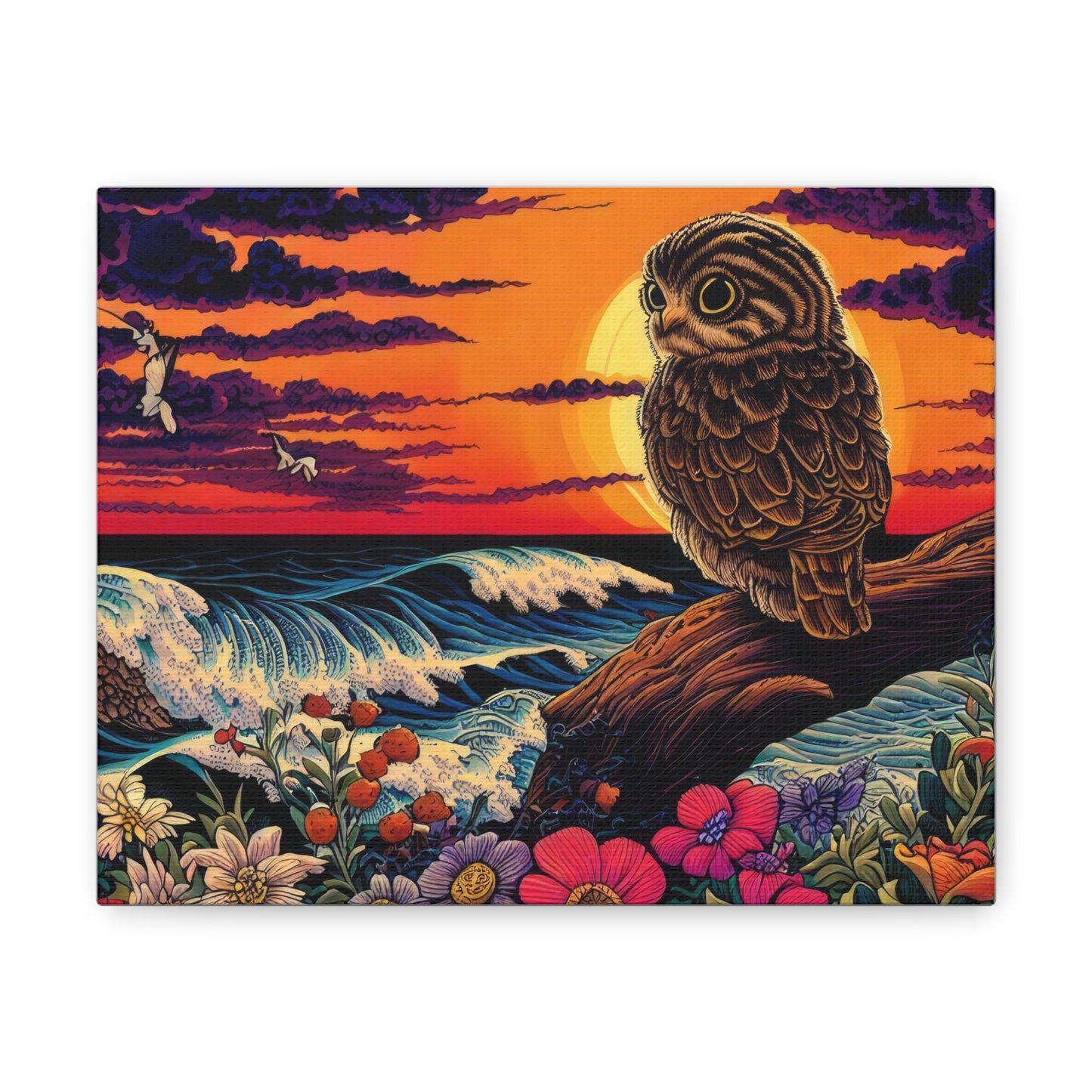 Wisconsin Owl  - Canvas Wall Art