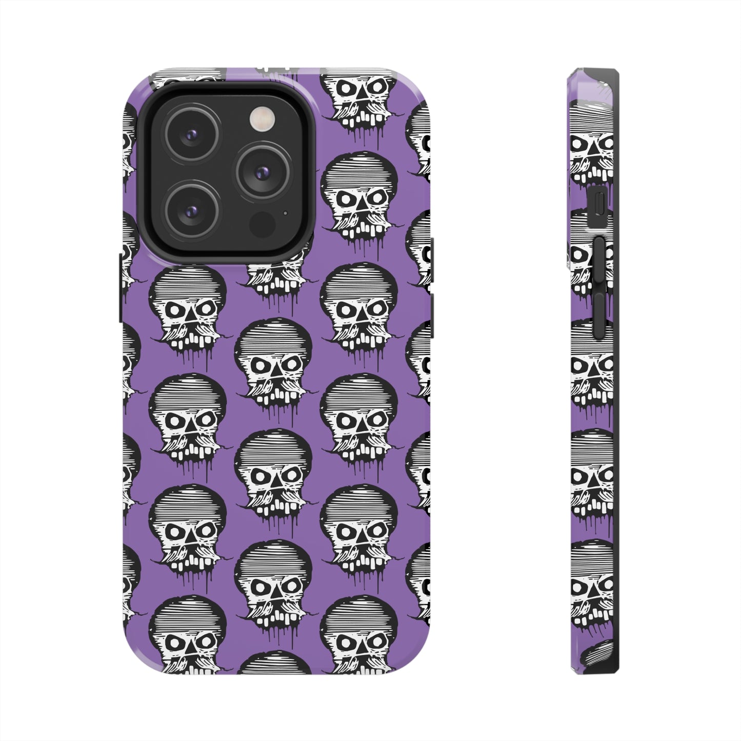 Skull Purple Tough Phone Case