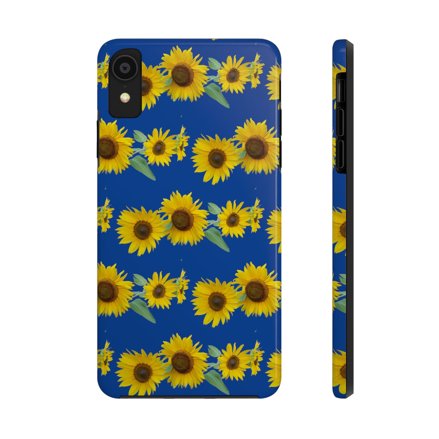 Sunflower Cluster Blue Tough Phone Case