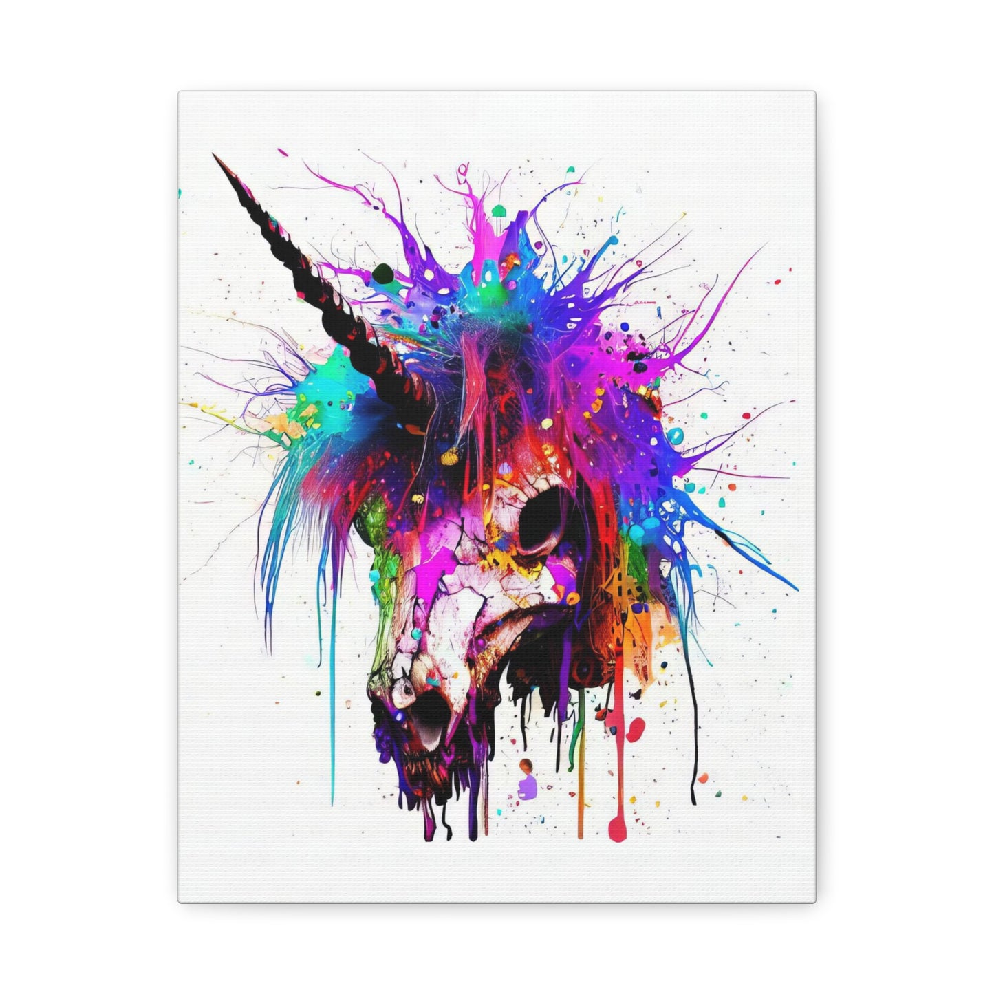 Unicorn Skull - Canvas Wall Art