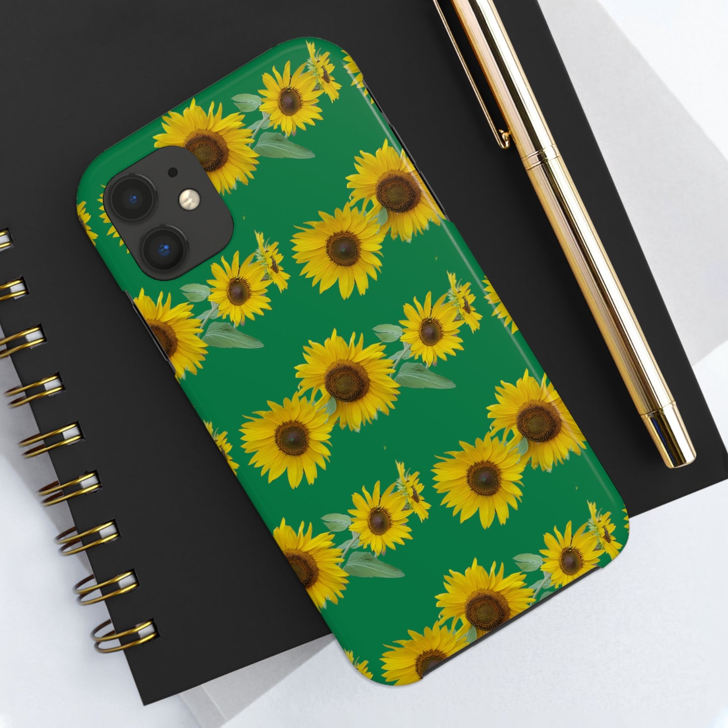 Sunflower Cluster Green Tough Phone Case