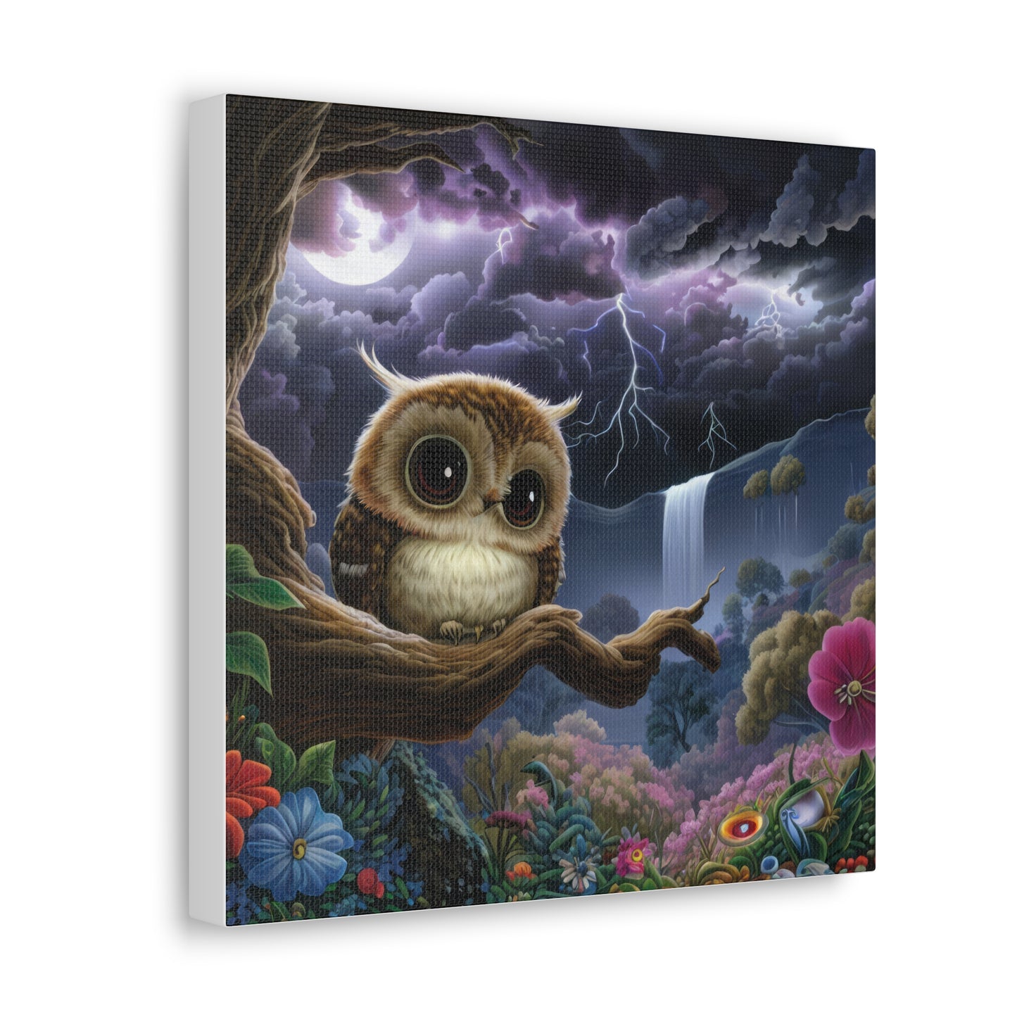 Rhode Island Owl - Canvas Wall Art