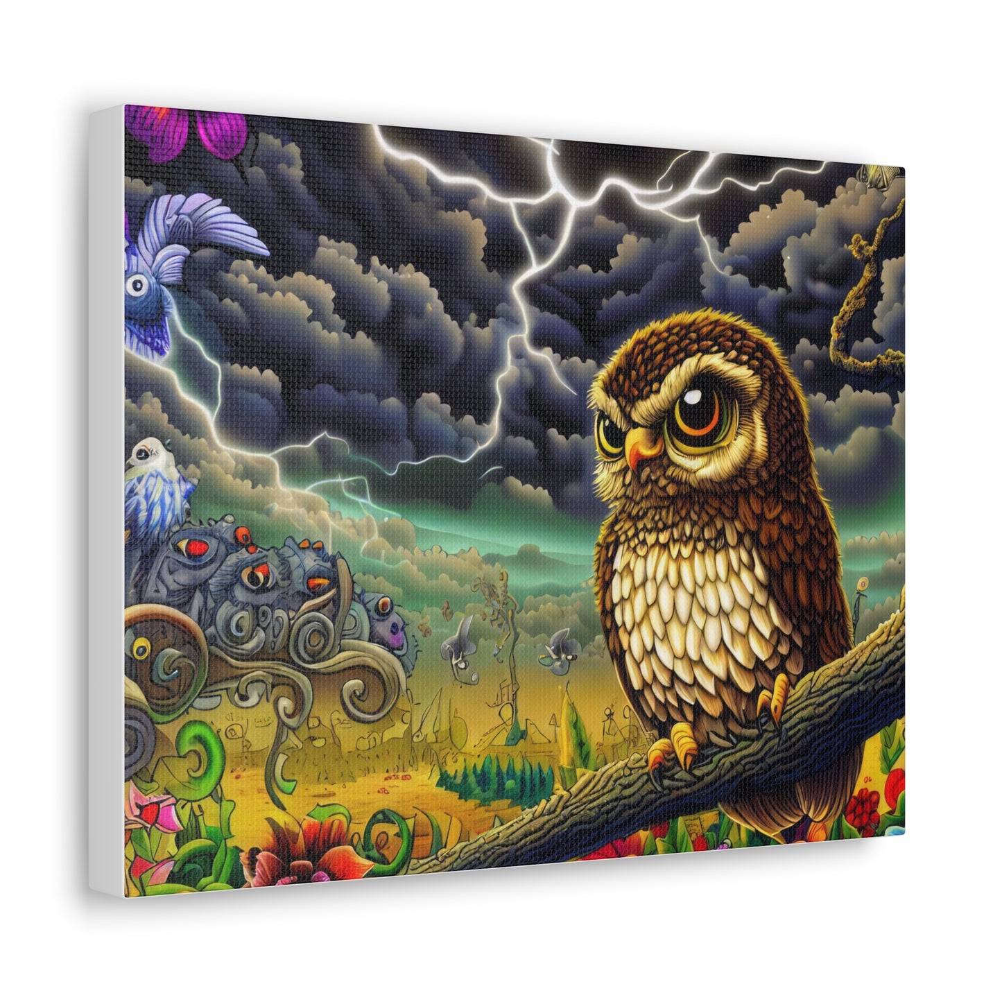 Oklahoma Owl - Canvas Wall Art