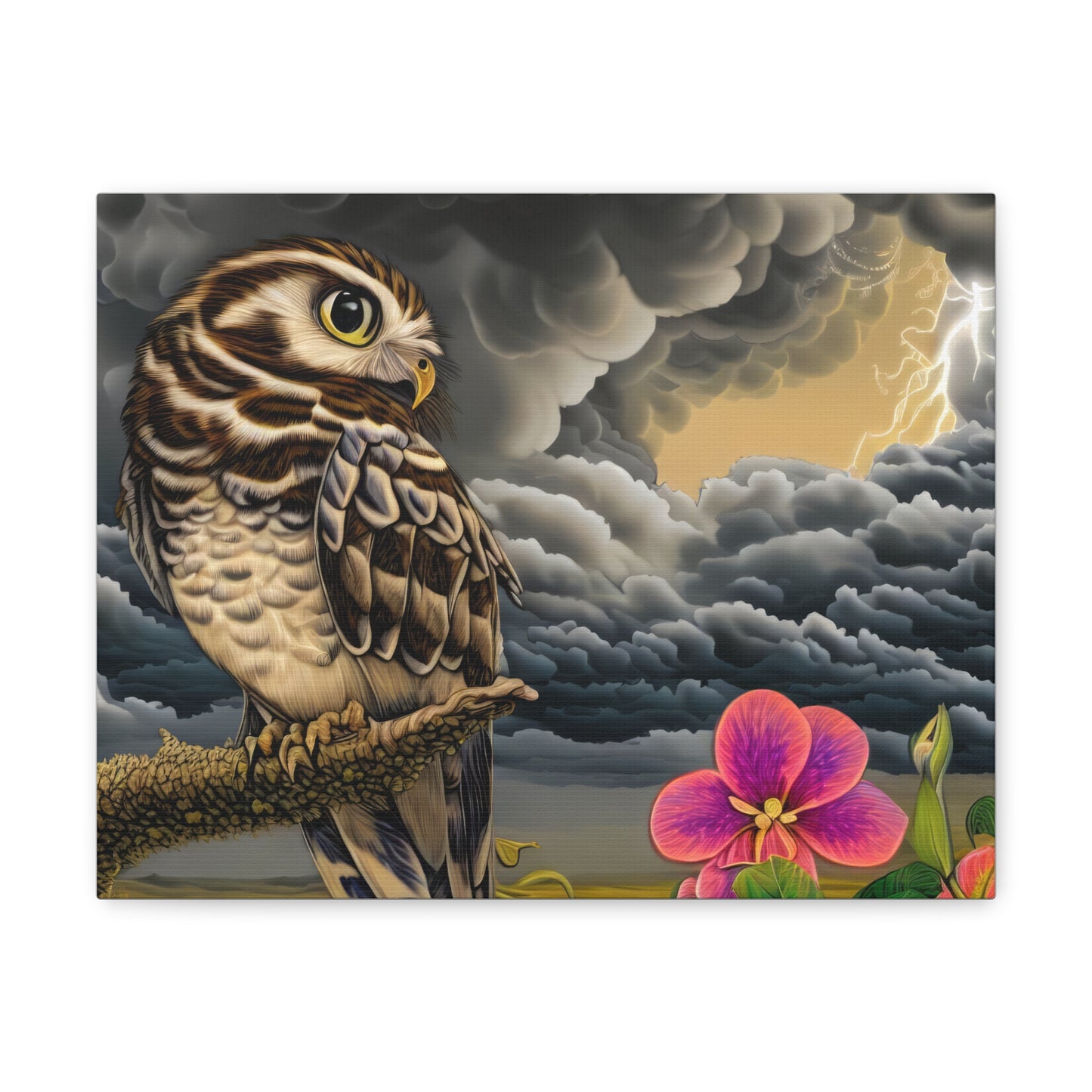 Hawaii Owl - Canvas Wall Art