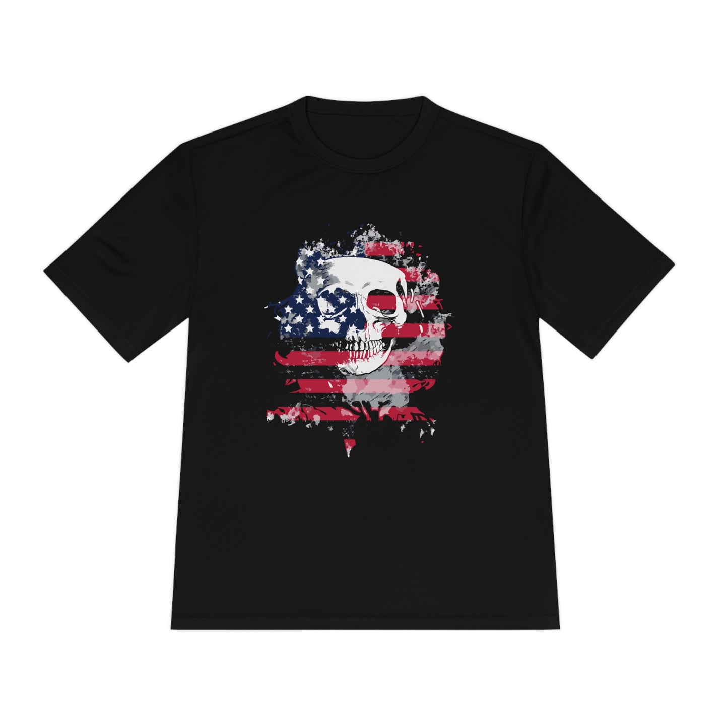 Skull and Flag Unisex Moisture Wicking Tee